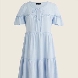 J.Crew Tiered Mini Dress Light Blue – Size S
